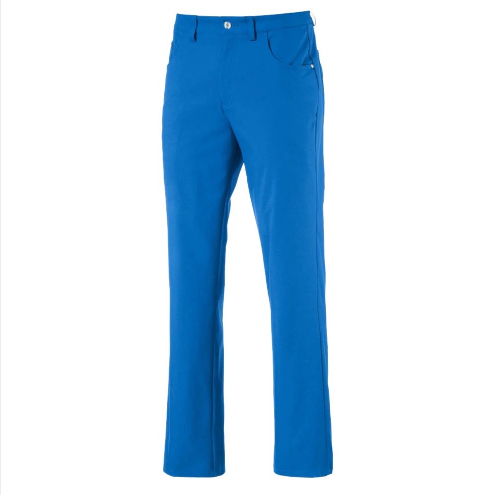 Puma Golf Men's Electric Blue Lemonade 6 Pocket Pants, waist 36 length 34